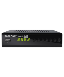 Цифровая TV приставка (DVB-T2) World Vision T644A SE (дисп, кноп, мет, H.264, T2+C, IPTV, AC3)