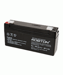 акк  Robiton VRLA6-3.3 (аккум-р,6В 3,3Ah) кислотныйой цене со склада в Новосибриске, доставка по гг. Барнаул, Горно-Алтайск, Бийск, Томск, Кемерово, Н