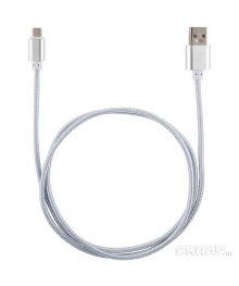 Кабель USB - 8pin Energy ET-01 USB/Lightning, цвет - серебро