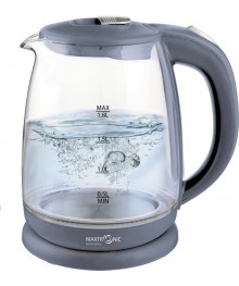Чайник MAXTRONIC MAX-410 стекл, серый (1,8 кВт, 1.8 л) (12/уп)ирске. Отгрузка в Саха-якутия, Якутск, Кызыл, Улан-Уде, Иркутск, Владивосток, Комсомольск-на-Амуре.