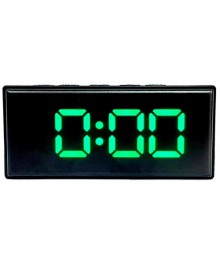 часы настольные  NA-6093/4 (ярко-зеленый)  дата+температ.