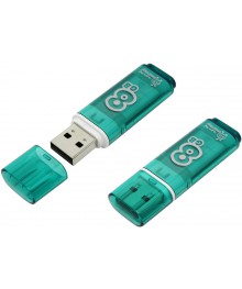 USB2.0 FlashDrives 8Gb Smart Buy  Glossy series Green (SB8GBGS-G)овокузнецк, Горно-Алтайск. Большой каталог флэш карт оптом по низкой цене со склада в Новосибирске.