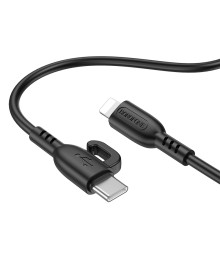 Кабель Type-С - 8pin (iOS Lighting) Borofone BX91 Чёрный PD20W 1мВостоку. Адаптер Rolsen оптом по низкой цене. Качественные адаптеры оптом со склада в Новосибирске.