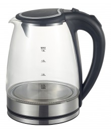 Чайник MAXTRONIC MAX-203 стекл, чёрный, нерж (1,8 кВт, 1,8 л) (12/уп)ирске. Отгрузка в Саха-якутия, Якутск, Кызыл, Улан-Уде, Иркутск, Владивосток, Комсомольск-на-Амуре.