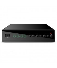 Цифровая TV приставка (DVB-T2) HD Сигнал HD-350 металл, дисплей, H.265, Dolby Digital
