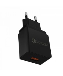 Блок пит USB сетевой  Орбита OT-APU29 Чёрный (QC3.0, 3000mA)USB Блоки питания, зарядки оптом с доставкой по России.