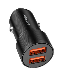 ЗУ в прикуриватель BOROFONE BZ19 чёрный (2*USB, 5B, 2400mA)