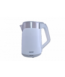 Чайник Centek CT-0023 White 2.0л 2000W двойной корпус - сталь+пластик, двойная стенка, сохран теплибирске. Чайник двухслойный оптом - Василиса,  Delta, Казбек, Galaxy, Supra, Irit, Магнит. Доставка