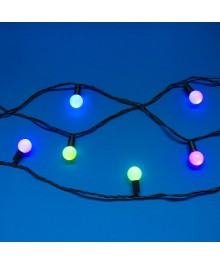 Эл.гирл.  СНОУ БУМ нить 6м, насадка матовый шар d22мм, 30LED*RG/RB, автореж,ПВХ черный,220Вке. Доставка Барнаул, Кемерово, Томск, Новокузнецк, Горно-Алтайск, Междуреченск, Ленинск-Кузнецкий.