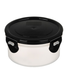 Контейнер для продуктов герметичный с защелками, круглый, 0,35л, D-12см, H-6см, пластик