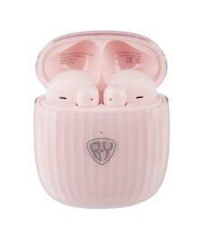 Наушники беспроводные BY TWS Pearl, 30/400мАч, BT: 5.0, розовый