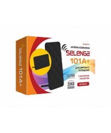 Антенна ком. Selenga 101A+ активная (усил, DVB-T2/ДМВ, питание от тв приставки 5В/22дБ, 1,5м)
