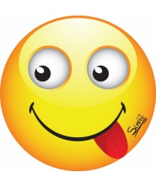 Коврик для мыши Simple S9 "Smile", круглый в виде смайла,оптом. Коврики для мышек оптом с доставкой по Дальнему Востоку. Большой каталог ковриков для мышек.