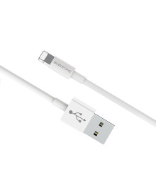 Кабель USB - 8pin BOROFONE BX22 Bloom 1 метр, 2.4A, ПВХ, белый