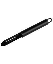 Овощечистка Mallony CLASSICO NERO, из нерж стали, с вертикальным лезвием, цвет - черный, non-stick