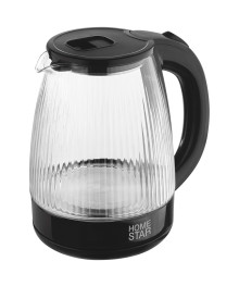 Чайник Homestar HS-1045 (1,8 л) стекло, пластик, черный