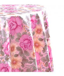 Клеенка GRACE NM-444-13 пвх-нетканая основа, розовые и персиковые розы, 1,37х25м (+-3см)