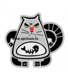 Стикер на авто серия "Angry cats" Злой кот Новокузнецк, Горно-Алтайск. Низкие цены, большой ассортимент. Автоаксессуары оптом по низкой цене.