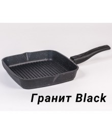 Мечта Сковорода-гриль квадр литая  28см АП Гранит Black со съемн ручк и стекл. крышк. c068802 (6) доставкой - Новосибирск, Новокузнецк, Горно-Алтайск. Низкие цены, большой ассортимент посуды оптом