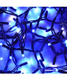Эл.гирл.  уличная СНОУ БУМ вьюн 10м,100LED*синий "Млечный путь",мерцание,ПВХ черн, коннектор, 220Вке. Доставка Барнаул, Кемерово, Томск, Новокузнецк, Горно-Алтайск, Междуреченск, Ленинск-Кузнецкий.