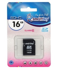 Память SDHC Card,16Gb, Class 10, Smart Buyужаем в Красноярск, Иркутск, Якутск, Кызыл, Улан-Уде, Хабаровск, Владивосток, Комсомольск-на-Амуре.