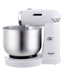 Миксер DELTA LUX DL-5074C белый : 600Вт, чаша 3,5л из нерж.стали, 5 скор.,4 насадки (4)