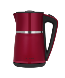 Чайник Galaxy LINE GL 0339 КРАСНЫЙ 2200 Вт, 1,7 л,скрытый нагр элемент, двойная стенка, съемн крышк