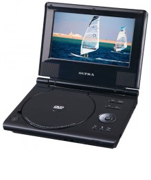 DVD плеер с LCD SUPRA SDTV-715U чер (7",16:9,MP4,стерео,аккум, USB,картридер)
