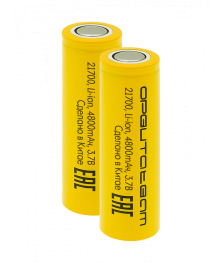 Акк  литиевый Орбита 21700 - 7200mA (с плоским пином, Li-ion, 3500mAh, 3.7V, D21xL71мм) 2шт/уп