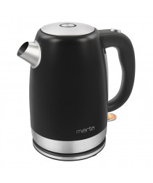 Чайник MARTA MT-4560 чёрный жемчуг нерж (2,2кВт, 1,7л) 8/упсомольск-на-Амуре. Большой каталог металлических чайников Казбек, Василиса,  Delta, Galaxy, Irit, М