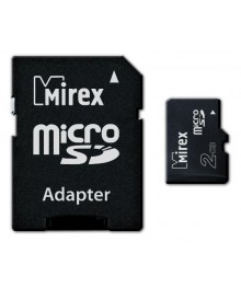 Пам.MicroSD, 2Gb Mirex Class 4 с адаптеромужаем в Красноярск, Иркутск, Якутск, Кызыл, Улан-Уде, Хабаровск, Владивосток, Комсомольск-на-Амуре.