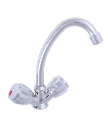 Смеситель Quartz 9826 (НВ22) для кухни, керам. кран-буксы 1/2", хром, без подв