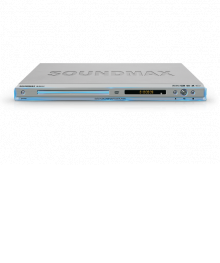 плеер  DVD  Soundmax SM-DVD5101 серебро (MP4,5.1,караоке, подсветка)