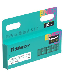 Бат LR6            Defender  10BL блистер 10шт PowerPulse
