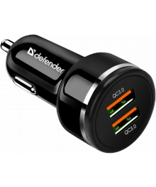 Авто зарядное устр-во DEFENDER  UCA-80 -2х USB, QC3.0 36W с доставкой по Дальнему Востоку. Большой каталог авторазветвителей оптом со склада в Новосибирске.