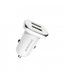 ЗУ в прикуриватель на 2 гнездо USB BOROFONE BZ12 Белый (5B,2400mA) с доставкой по Дальнему Востоку. Большой каталог авторазветвителей оптом со склада в Новосибирске.