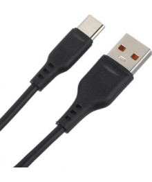 Кабель USB - TYPE C GoPower GP01T 1м 2.4A ПВХ черный (1/200/800)