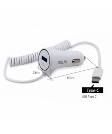 Переходник авто прикуривателя MUJU MJ- C09 (1 гнездо USB, 3100mA,5V, с кабелем Type-C 1м) с доставкой по Дальнему Востоку. Большой каталог авторазветвителей оптом со склада в Новосибирске.