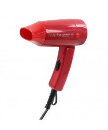 Фен MARTA MT-1432 красный гранат (800 Вт, Турмалин ИОН, 2 реж, концентратор) 10/уп