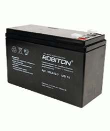 акк  Robiton VRLA12-7 (аккум-р,12В 7Ah) кислотный, р-р:150х64х93ммой цене со склада в Новосибриске, доставка по гг. Барнаул, Горно-Алтайск, Бийск, Томск, Кемерово, Н