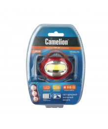 Фонарь  Camelion LED 5382 (фонарь налобн., черн, COB , 4реж., 3хLP03 в компл., пласт, откр. блист.)ари Camelion оптом. Большой каталог фонарей Camelion оптом по низкой цене со склада в Новосибирске.