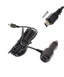 Шнур питания в прикуриватель TDS TS-CAU61 (3.5м, 12-24В, miniUSB+2USB)