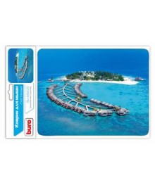 Коврик для мыши BURO BU-M10020 пластиковый тропич отель 230х180х2мм  (25шт/уп)оптом. Коврики для мышек оптом с доставкой по Дальнему Востоку. Большой каталог ковриков для мышек.