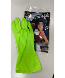 Перчатки Виниловые хоз. Премиум  "Household Gloves", 54гр, р-р S, Зеленые (уп.12/144пар)ой каталог перчаток оптом со склада в Новосибриске. Перчатки оптом с доставкой по Дальнему Востоку.