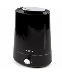 Увлажнитель MARTA MT-2693 черн жемч (ультразв, 4,5л, 350мл/час, 35м2, 36ч, голубая подсветка)м. Большой каталог очистителей воздуха оптом и увлажнителей воздуха оптом со склада в Новосибирске.
