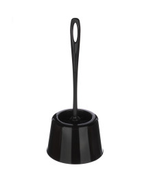 Ерш для унитаза в пл.подставке "Rambai" стандарт Full Black (черный)