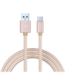 Кабель USB - TYPE C  FORZA Флоренция Type-C, 1.5м, 1.5А, тканевая оплётка, 3 цвета