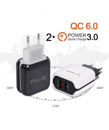 Блок пит USB сетевой  Орбита OT-APU43 2*USB (QC3.0, 3100mA)