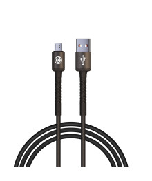 Кабель USB - micro USB ВСЁНАЗИН XXL 2 м, Быстрая зарядка QC3.0, черный