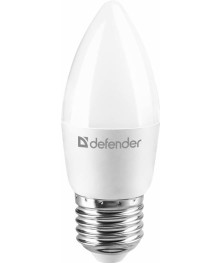 Эл. лампа светодиодная Defender LED-С37 -10W/830/E27(свеча, теплый белый)уп.1шт